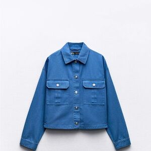 Zara Blue Denim Women's Jacket